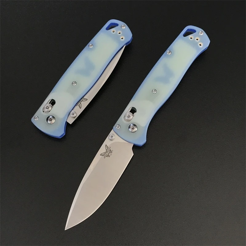

G10 Handle BENCHMADE 535 Bugout Folding Knife Outdoor Camping Self Defense Safety Portable Pocket Knives