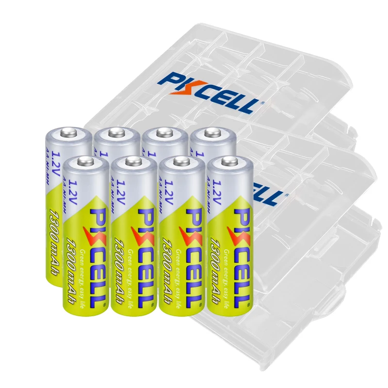 8PC X PKCELL 1.2V 1300mAh AA Rechargeable NIMH Battery 1.2 Volt 2A Batteries Batteria Batterias+2PC NI-MH AA Battery BOX
8PC X PKCELL 1.2V 1300mAh AA Rechargeable NIMH Battery 1.2 Volt 2A Batteries Batteria Batterias+2PC NI-MH AA Battery BOX