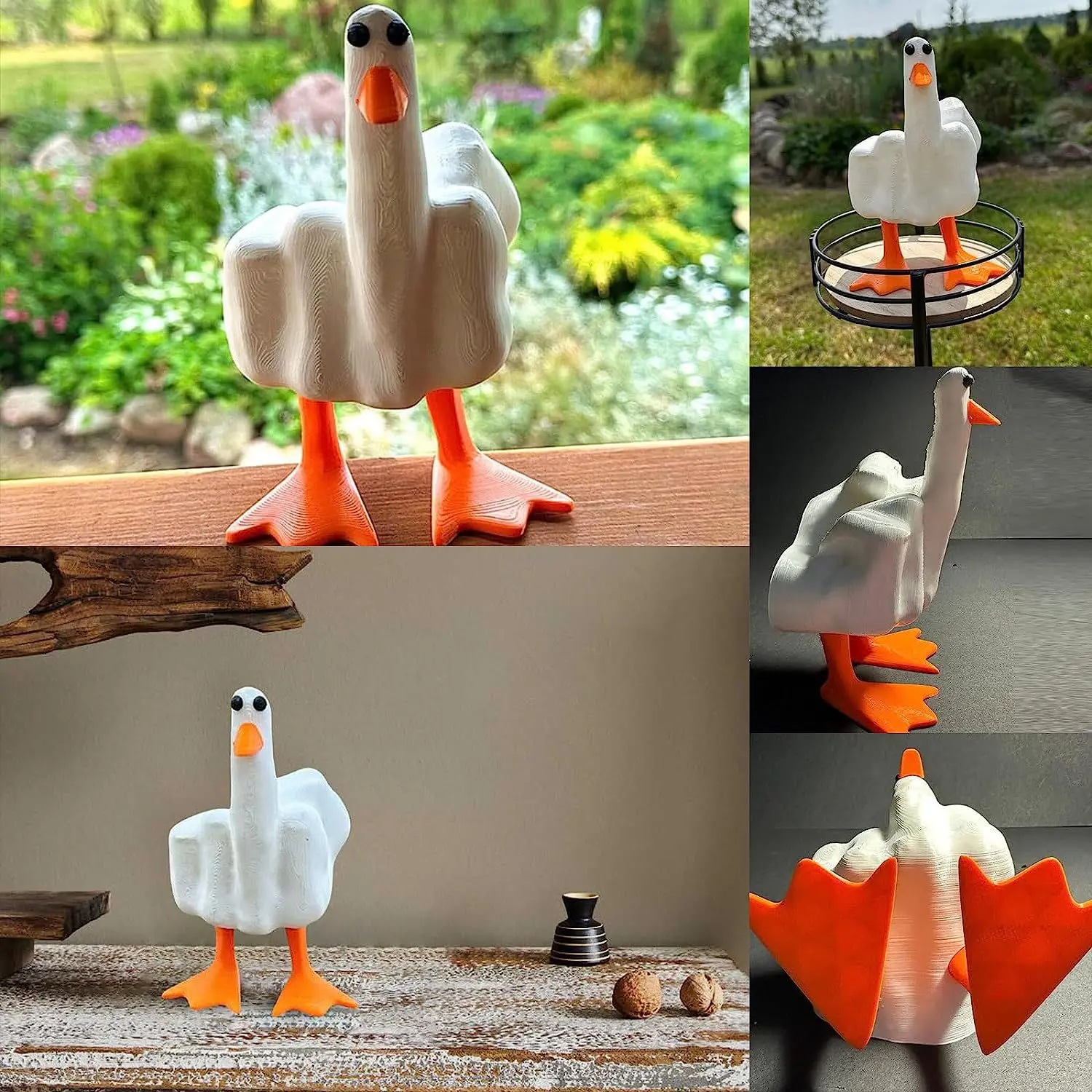 Interesting duckling resin figurine decorated with cute middle finger duckling home office desktop.
Interesting duckling resin figurine decorated with cute middle finger duckling home office desktop.