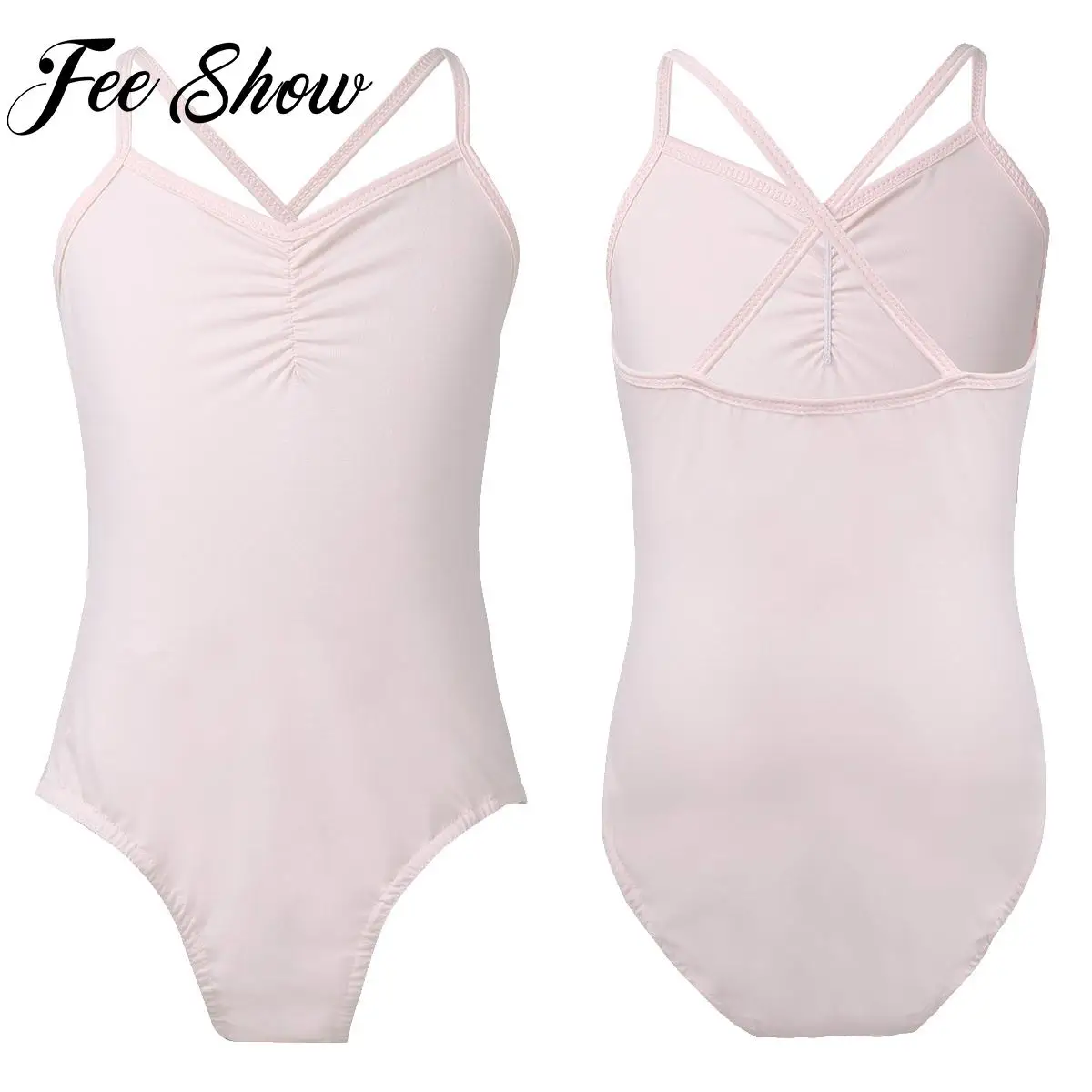 

Girls Ballet Leotards Spaghetti Strap Criss Cross Gymnastics Leotard Ballet Dancer Swimming Leotard Dress for Kids Baby