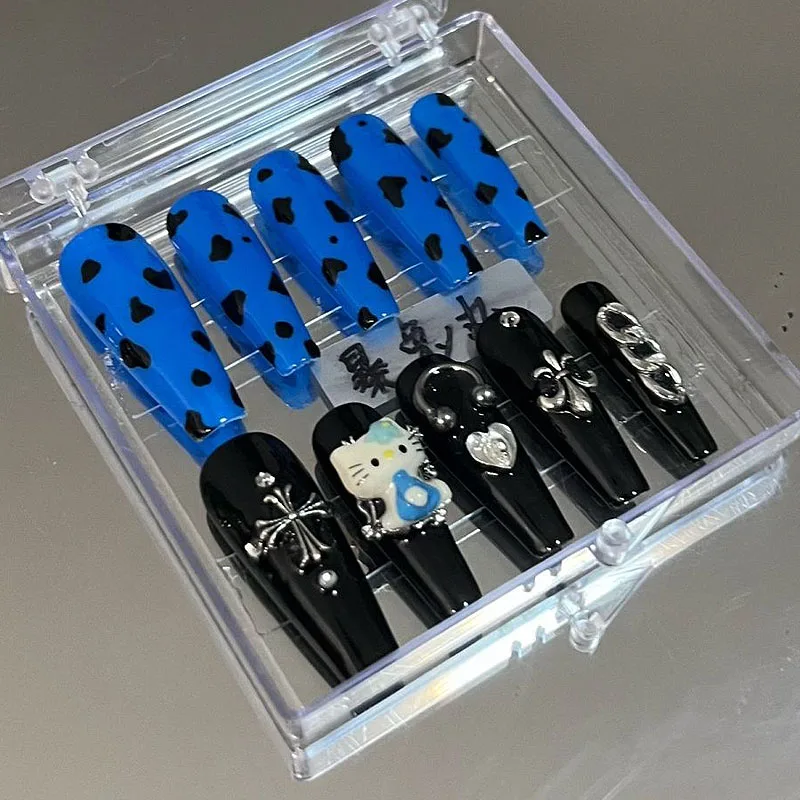 New Sanrioe Hello kitty Y2K Fake Nail Stickers Punk Hottie Harajuku Style European and American Style Kt Reusable Nail Sticker
New Sanrioe Hello kitty Y2K Fake Nail Stickers Punk Hottie Harajuku Style European and American Style Kt Reusable Nail Sticker