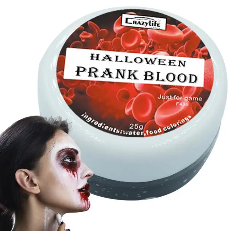 Blood Gel Realistic Fake Blood Halloween Special Effect Makeup Scab Coagulated Blood Gel 25g Vampire Film Cosplay Makeup For
Blood Gel Realistic Fake Blood Halloween Special Effect Makeup Scab Coagulated Blood Gel 25g Vampire Film Cosplay Makeup For