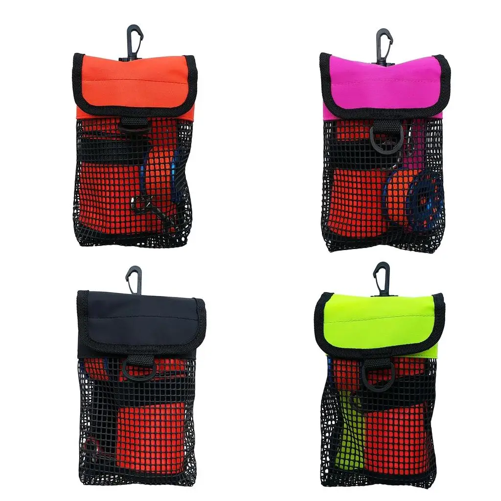 Mesh Storage Pouch & Clip and D for Scuba Diving Surface Marker Buoy SMB BCD Equipment Accessories
Mesh Storage Pouch & Clip and D for Scuba Diving Surface Marker Buoy SMB BCD Equipment Accessories