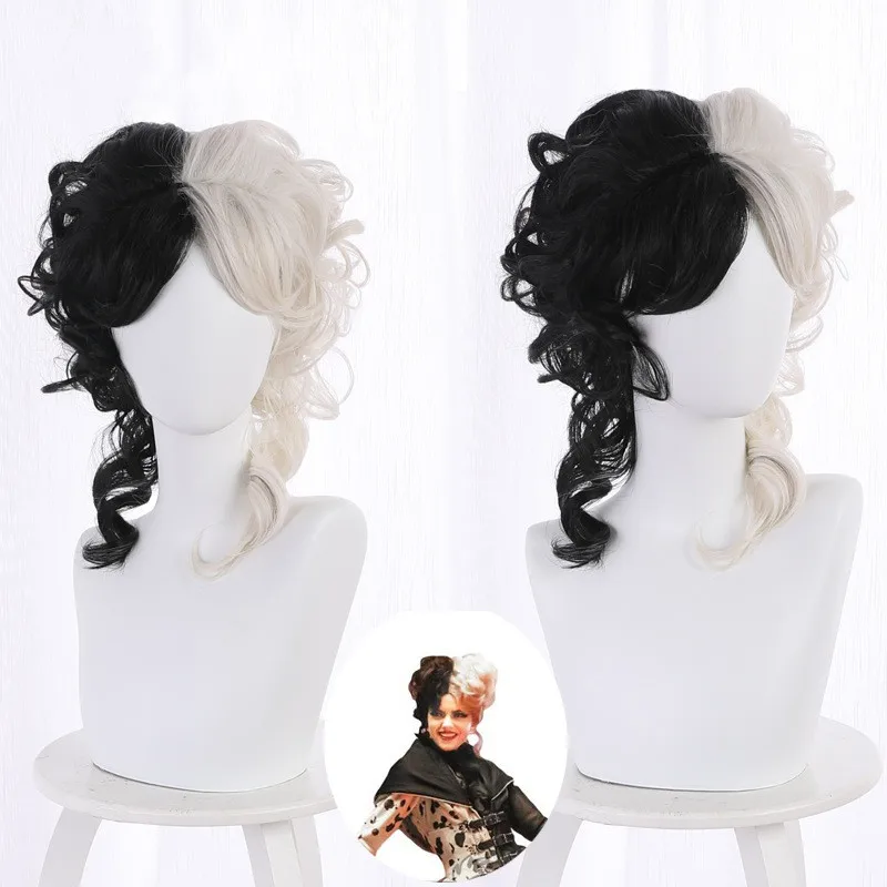 Парик Cruella CRUELLA de Vil, короткие, черные, белые, мисс Спот, волосы, Deville, dalдиации, термостойкие, для косплея, костюма, парик, шапочка
Парик Cruella CRUELLA de Vil, короткие, черные, белые, мисс Спот, волосы, Deville, dalдиации, термостойкие, для косплея, костюма, парик, шапочка