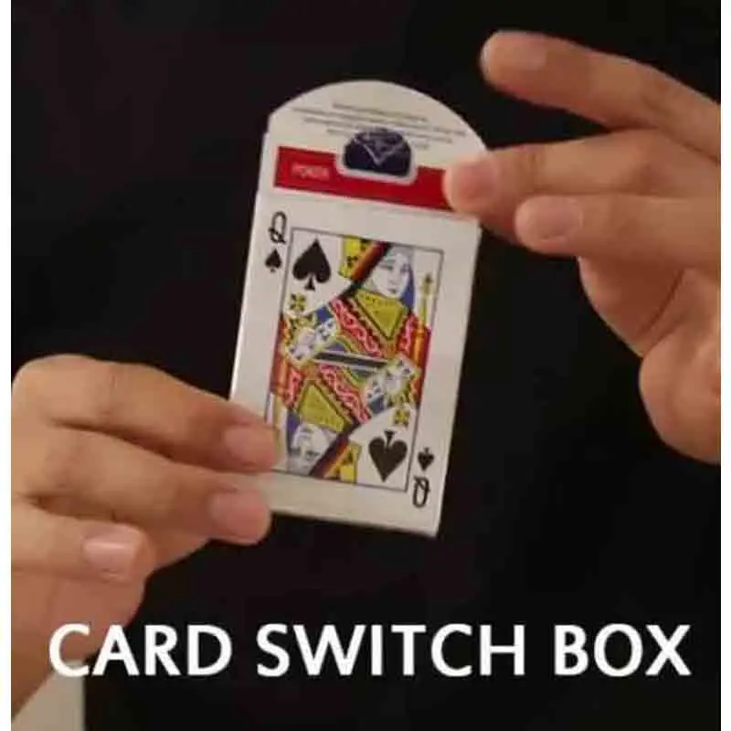

Card Switch Box Close up Magic Tricks Illusions Card Magic Props Visual Magic Find The Chosen Card Street Magic Show Beginner