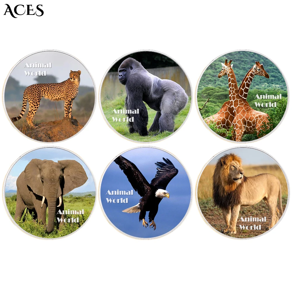 6 Styles World Animal Coin Copy Real Animal Sliver Plated Coin Home Decoration Children's Gifts
6 Styles World Animal Coin Copy Real Animal Sliver Plated Coin Home Decoration Children's Gifts