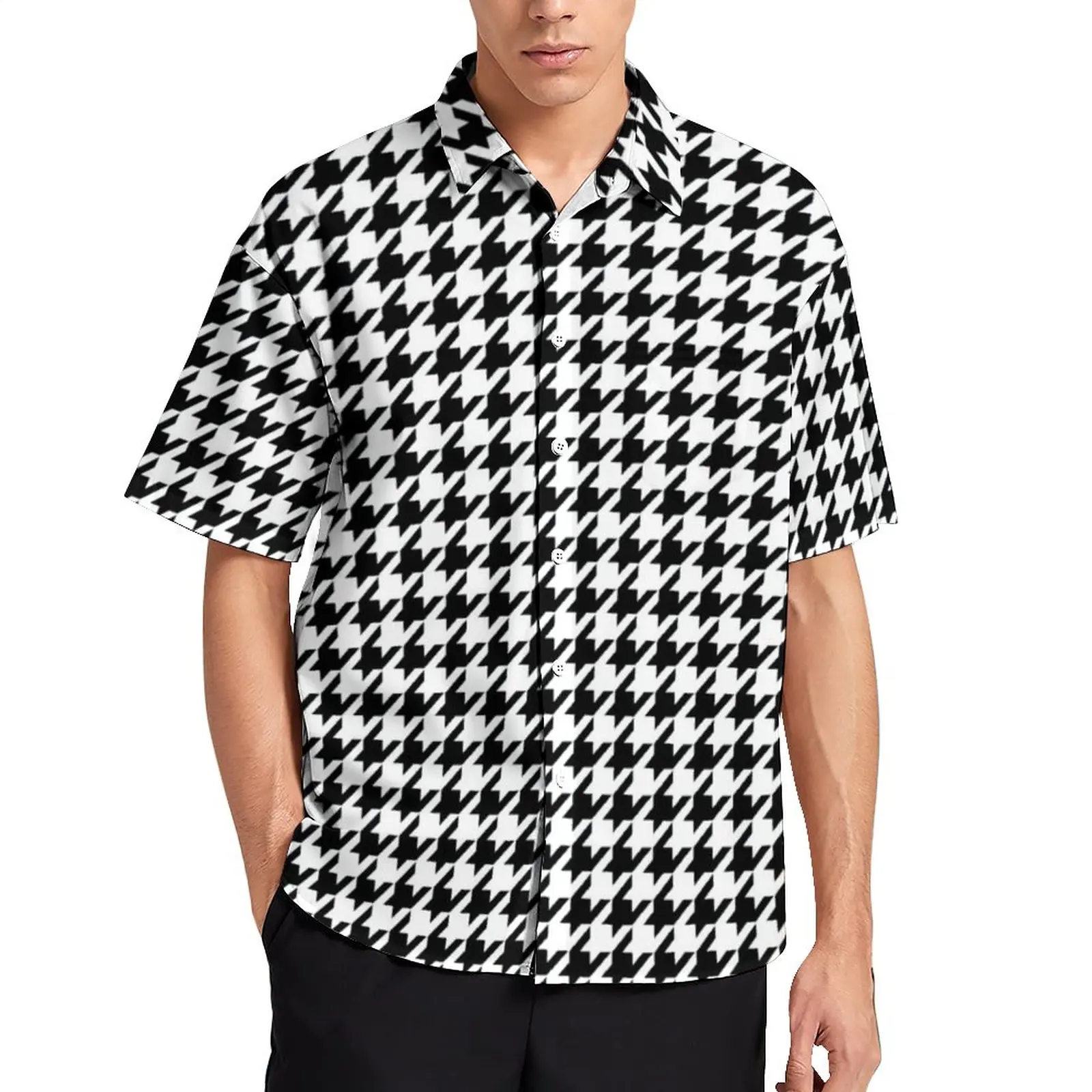 Retro Houndstooth Shirt Mens Abstract Checkered Casual Shirts Hawaii Custom Blouses Short Sleeve Streetwear Oversize Gift
Retro Houndstooth Shirt Mens Abstract Checkered Casual Shirts Hawaii Custom Blouses Short Sleeve Streetwear Oversize Gift