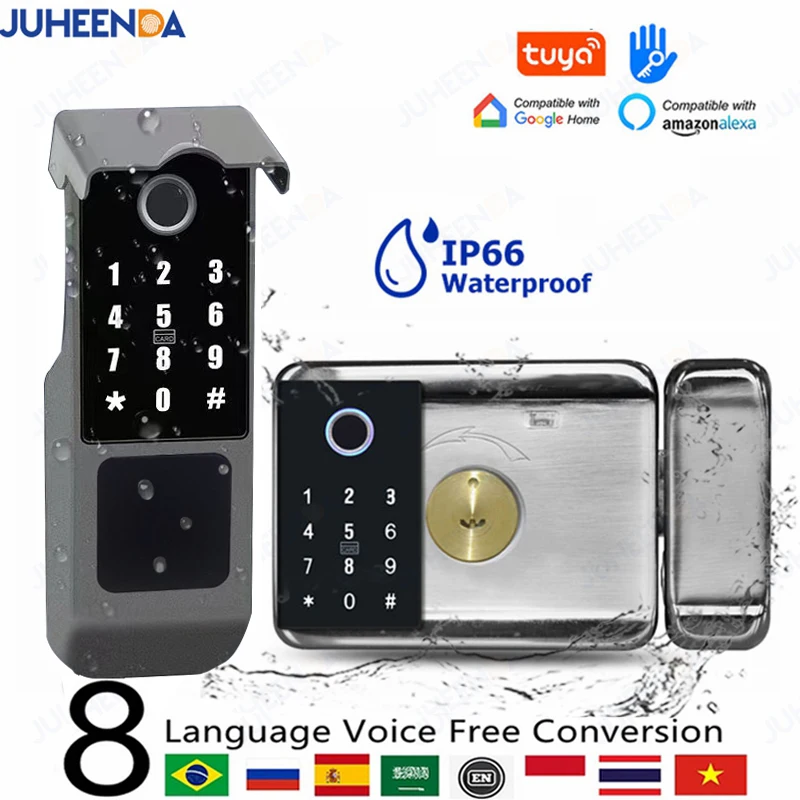 Waterproof Tuya Smart Lock Wifi Double Side Fingerprint Lock Outdoor Gate Digital Password Remote App Home Electronic Rim Lock
Waterproof Tuya Smart Lock Wifi Double Side Fingerprint Lock Outdoor Gate Digital Password Remote App Home Electronic Rim Lock