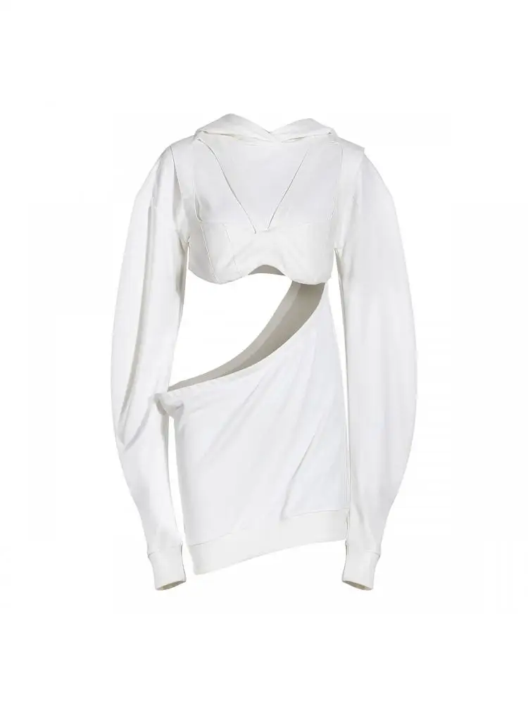 GetSpring Women Hoodies Cotton Hooded Womens Sweatshirt Pullovers Long Sleeve Hollow Out Irregular Ladies Tops Loose Long 2022
GetSpring Women Hoodies Cotton Hooded Womens Sweatshirt Pullovers Long Sleeve Hollow Out Irregular Ladies Tops Loose Long 2022