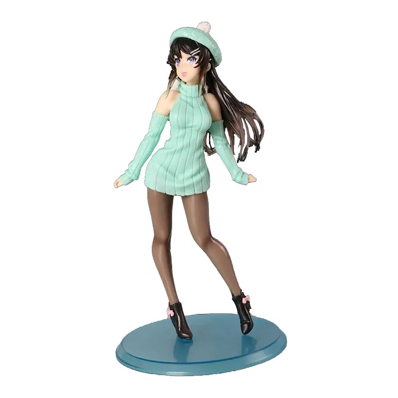 

Rascal Does Not Dream of Bunny Girl Senpai Sakurajima Mai Winter Clothes Ver. PVC Anime Action Figure Model Collectible Toy Doll