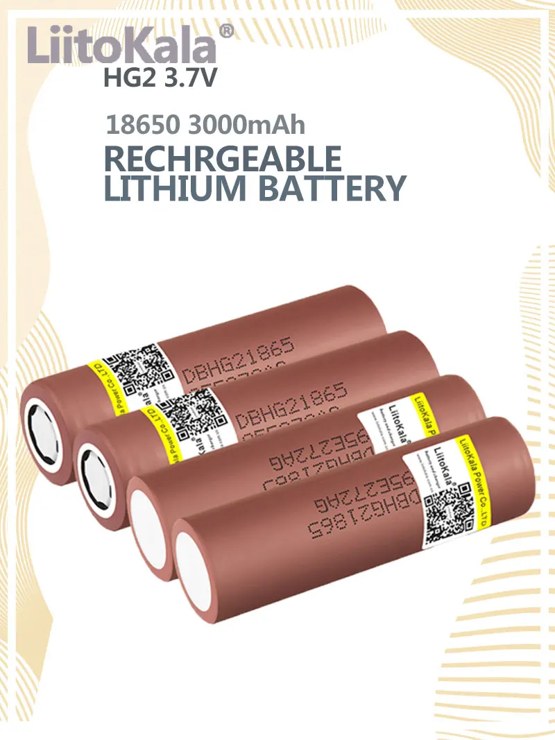 100% New Original HG2 18650 3000mAh battery 18650HG2 3.6V discharge 20A dedicated For hg2 Power Rechargeable battery
100% New Original HG2 18650 3000mAh battery 18650HG2 3.6V discharge 20A dedicated For hg2 Power Rechargeable battery