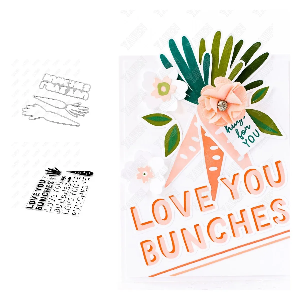 Love You Bunches New Metal Cutting Dies Stamps Scrapbook Diary Decoration Embossing Cut Dies Template Diy Greeting Card Handmade
Love You Bunches New Metal Cutting Dies Stamps Scrapbook Diary Decoration Embossing Cut Dies Template Diy Greeting Card Handmade