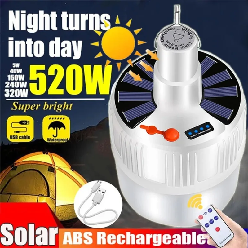 Outdoor Solar USB Rechargeable Mobile LED Lamp Bulbs Emergency Light Portable Hook Up Camping Lights Home Decor Night Light
Outdoor Solar USB Rechargeable Mobile LED Lamp Bulbs Emergency Light Portable Hook Up Camping Lights Home Decor Night Light