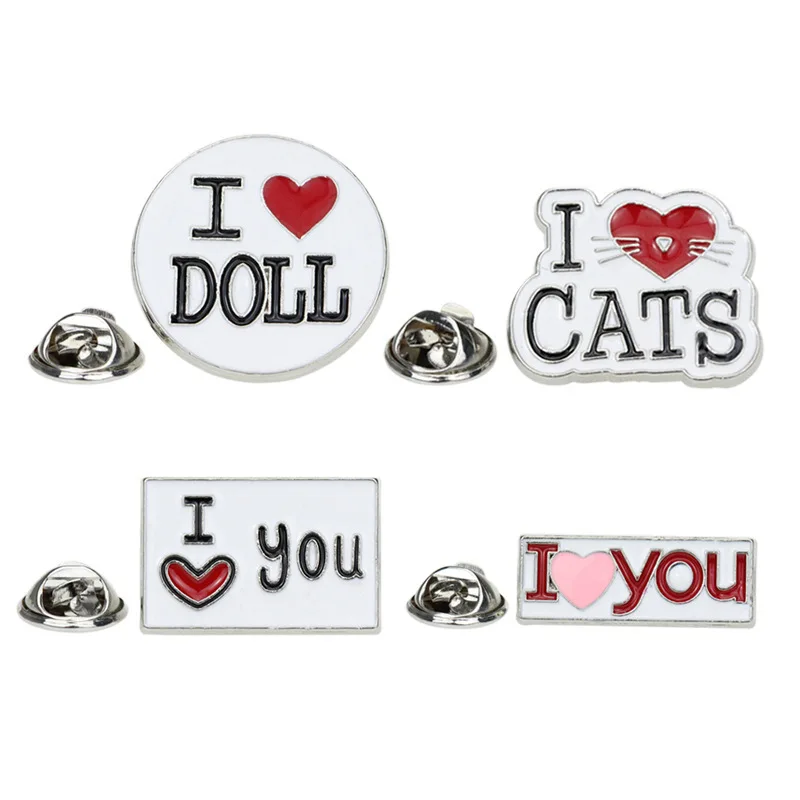 I Love Cats Doll Brooch Love You Enamel Pin Fashion Cartoon Letter Jewelry Women Bag Shirt Lapel Badge Jewelry Gift Friends
I Love Cats Doll Brooch Love You Enamel Pin Fashion Cartoon Letter Jewelry Women Bag Shirt Lapel Badge Jewelry Gift Friends