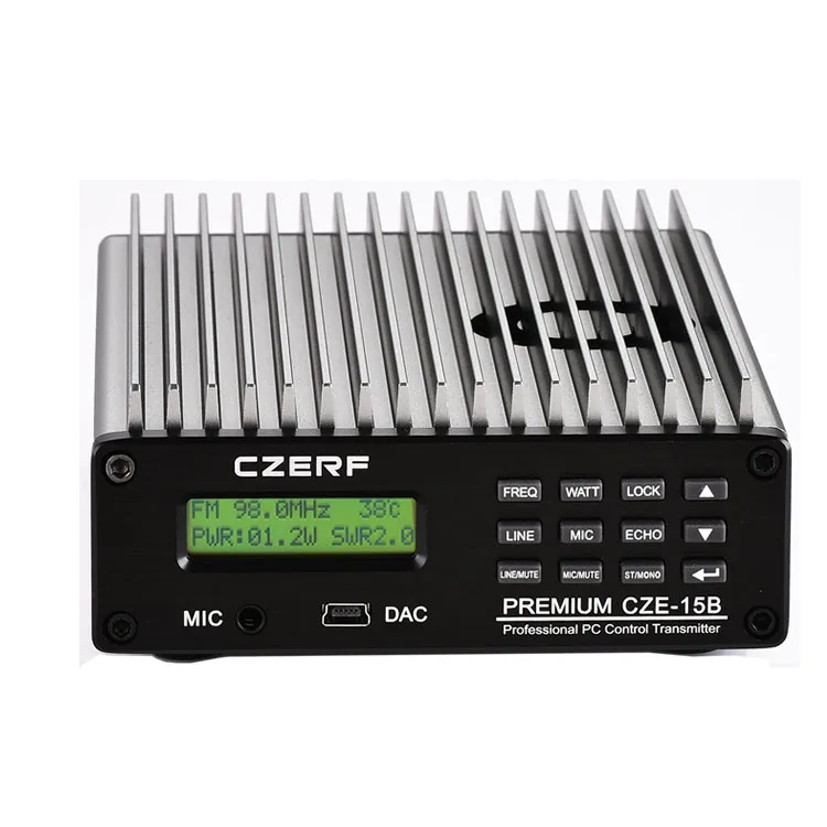 

CZE-15B 15w pc control public broadcasting audio amplifier wireless fm transmitter
