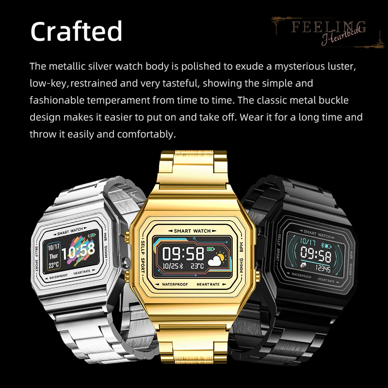 Rainteam i6 Men Alway on Display Smart Watch Waterproof Sport Fitness Tracker Real-time Heart Rate Weather Watch For Android iOS
Rainteam i6 Men Alway on Display Smart Watch Waterproof Sport Fitness Tracker Real-time Heart Rate Weather Watch For Android iOS