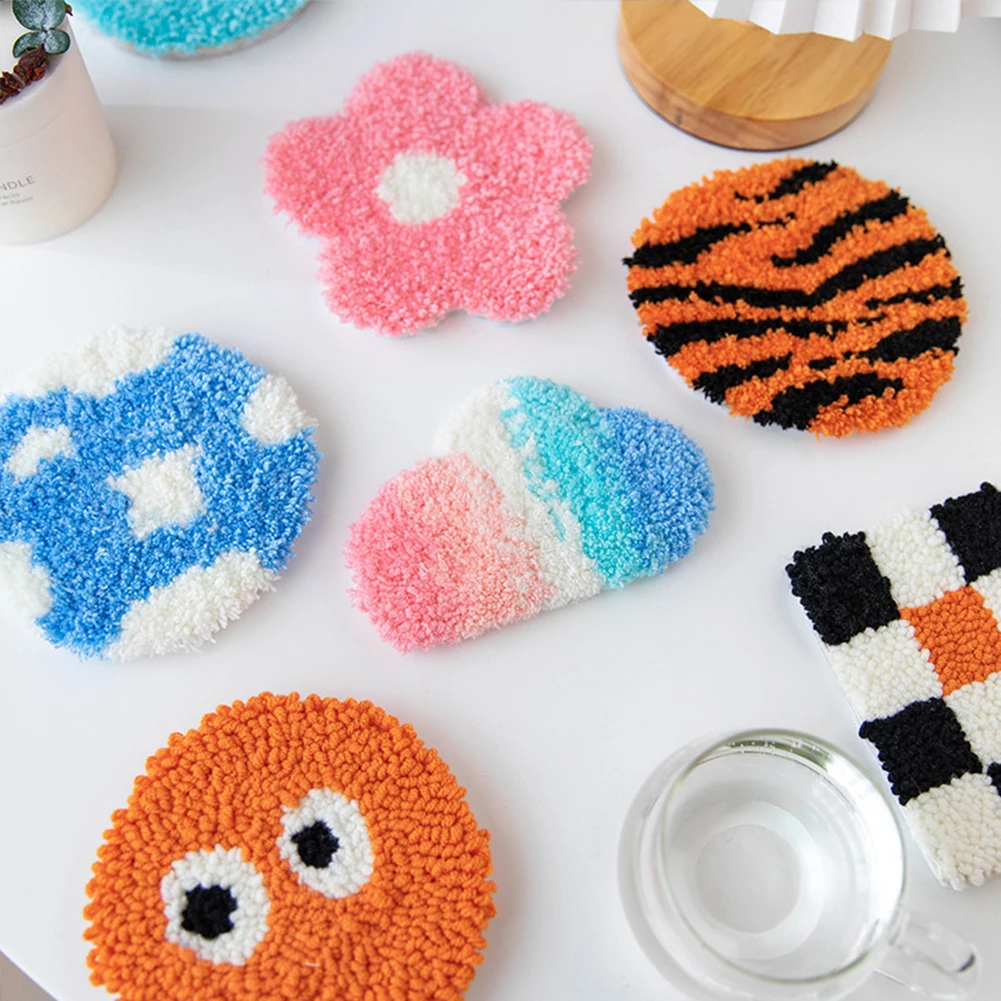 Crochet Knitting Coasters Material Package Set Checkerboard Grid Flowers Coaster Gift Handmade DIY Poke Embroidery Home Decor
Crochet Knitting Coasters Material Package Set Checkerboard Grid Flowers Coaster Gift Handmade DIY Poke Embroidery Home Decor