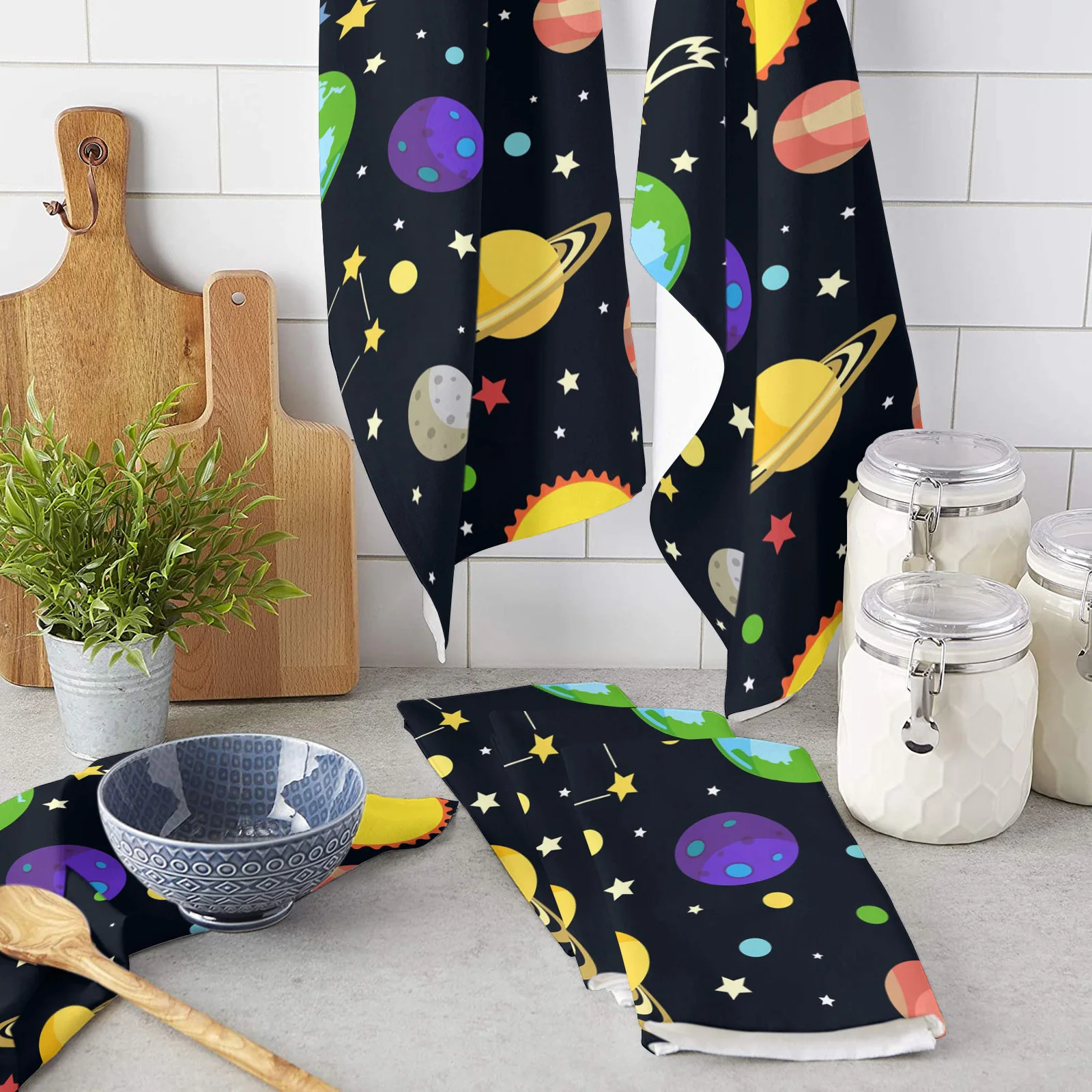Cartoon Planet Universe Galaxy Microfiber Kitchen Hand Towel Dish Cloth Tableware Household Cleaning Towel Utensils for Kitchen
Cartoon Planet Universe Galaxy Microfiber Kitchen Hand Towel Dish Cloth Tableware Household Cleaning Towel Utensils for Kitchen