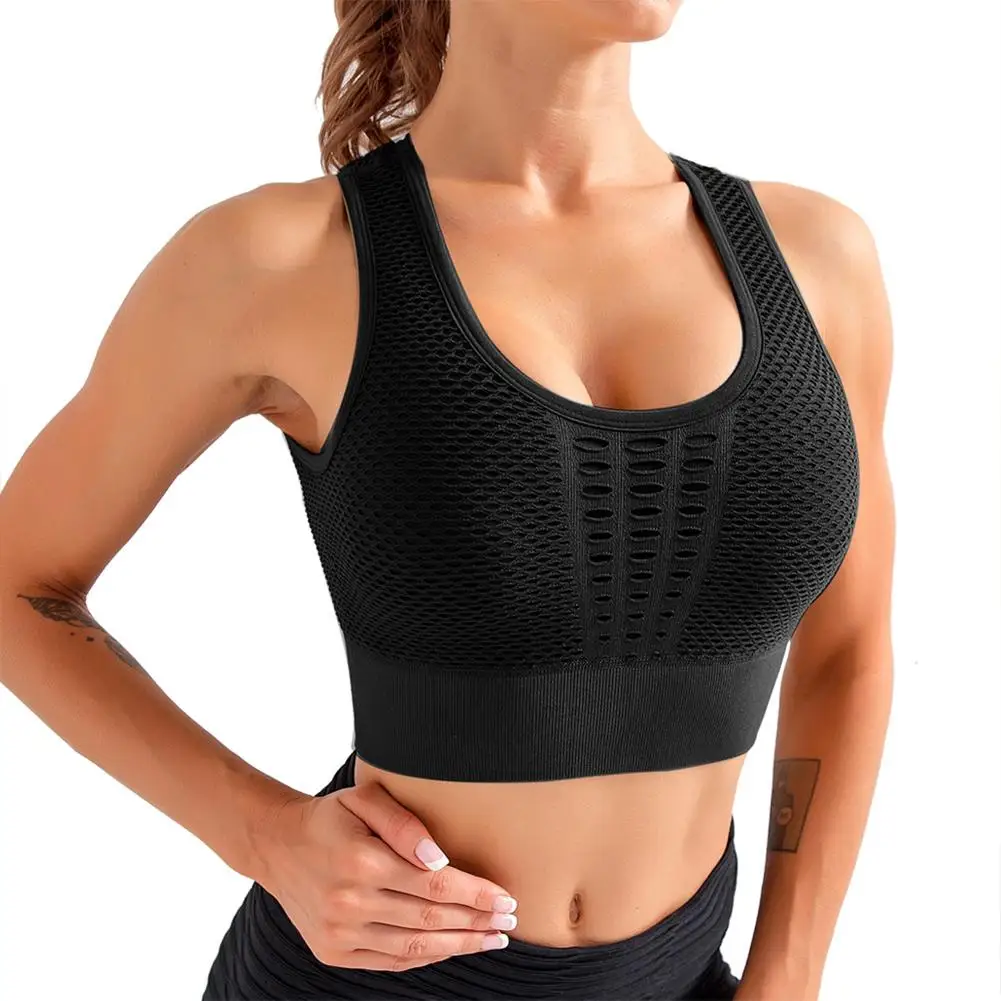 Women Seamless Sports Bra Beautiful Back Hollowed Underwear Quick Dry Running Fitness Top High-strength Shockproof Yoga Vest
Women Seamless Sports Bra Beautiful Back Hollowed Underwear Quick Dry Running Fitness Top High-strength Shockproof Yoga Vest