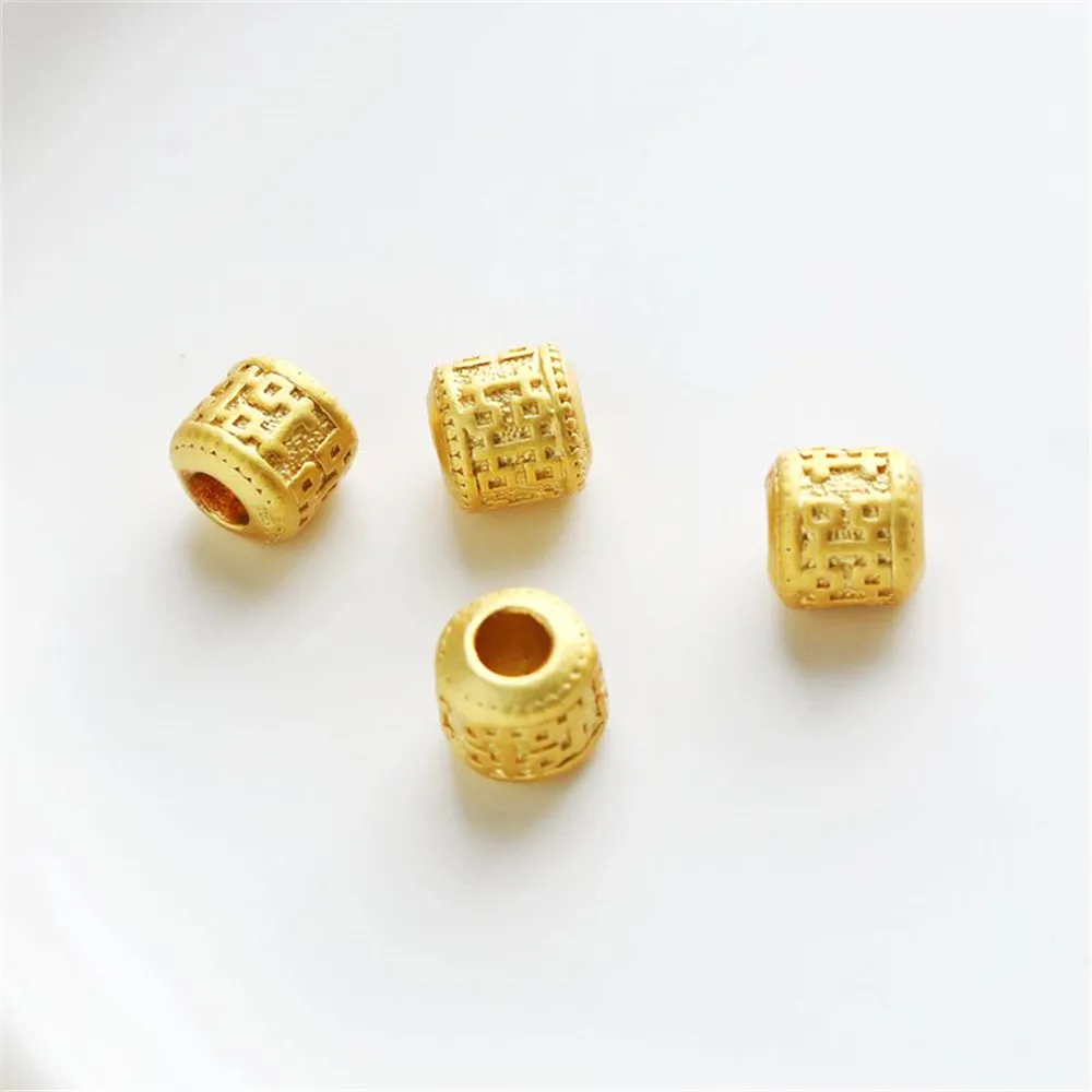 18K Gold Filled Plated 9mm bucket beads round beads loose beads diy bracelet necklace manual beads accessories
18K Gold Filled Plated 9mm bucket beads round beads loose beads diy bracelet necklace manual beads accessories