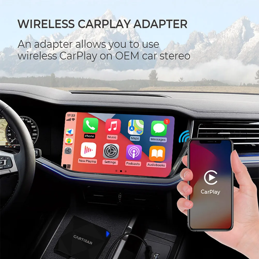 CarPlay Ai Box Carplay Car Multimedia Player Ai Box 4GB+64GB Audio Navigation Wireless Siri Voice Control W/ Type-C Data Cable
CarPlay Ai Box Carplay Car Multimedia Player Ai Box 4GB+64GB Audio Navigation Wireless Siri Voice Control W/ Type-C Data Cable