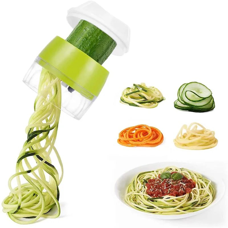 4 in 1 Vegetable Fruit Slicer Adjustable Spiral Grater Cutter Salad Tools Zucchini Noodle Spaghetti Maker Handheld Spiralizer
4 in 1 Vegetable Fruit Slicer Adjustable Spiral Grater Cutter Salad Tools Zucchini Noodle Spaghetti Maker Handheld Spiralizer