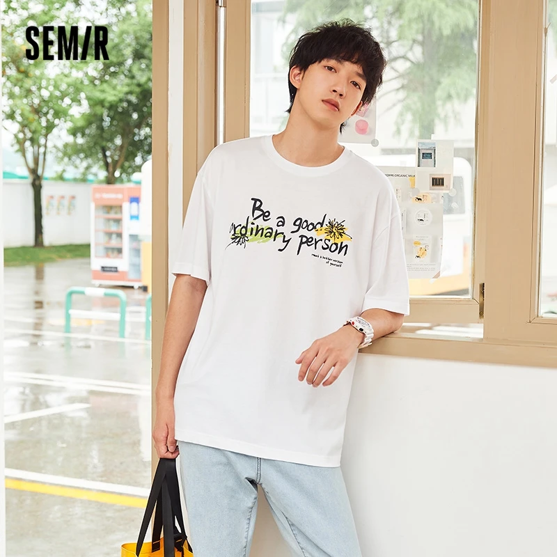 Semir T-Shirt Men Summer 2021 New Short-Sleeved Man Loose Tide Brand Printing Pattern Summer Couple T-Shirt Tide
Semir T-Shirt Men Summer 2021 New Short-Sleeved Man Loose Tide Brand Printing Pattern Summer Couple T-Shirt Tide