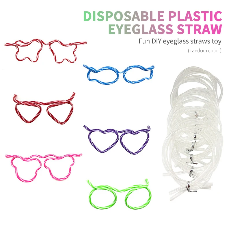 Funny Soft Straw Glasses Plastic Drinking Straws Unique Flexible Drinking Tube Kids Birthday Party Supplies Accessories
Funny Soft Straw Glasses Plastic Drinking Straws Unique Flexible Drinking Tube Kids Birthday Party Supplies Accessories