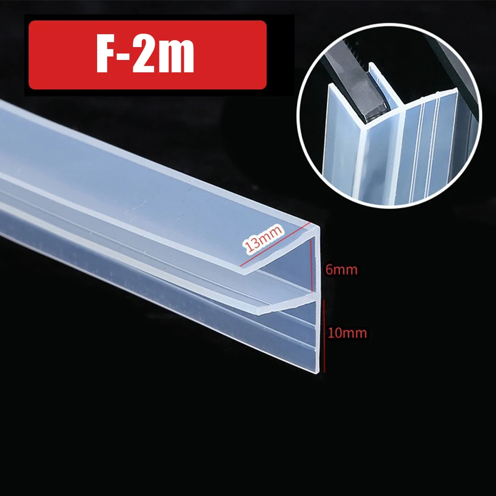 2m F Shape Bath Shower Screen Door Seal Strip For Glass 6mm Seal Gap Rubber Glazing Sealing Strip Window Weatherstrip
2m F Shape Bath Shower Screen Door Seal Strip For Glass 6mm Seal Gap Rubber Glazing Sealing Strip Window Weatherstrip