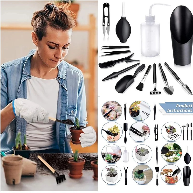 5/8/13/15/16Pcs Succulent Plants Tools Transplanting Garden Hand Tool Miniature Prun Set for Home Garden Indoor Shear Supplies
5/8/13/15/16Pcs Succulent Plants Tools Transplanting Garden Hand Tool Miniature Prun Set for Home Garden Indoor Shear Supplies