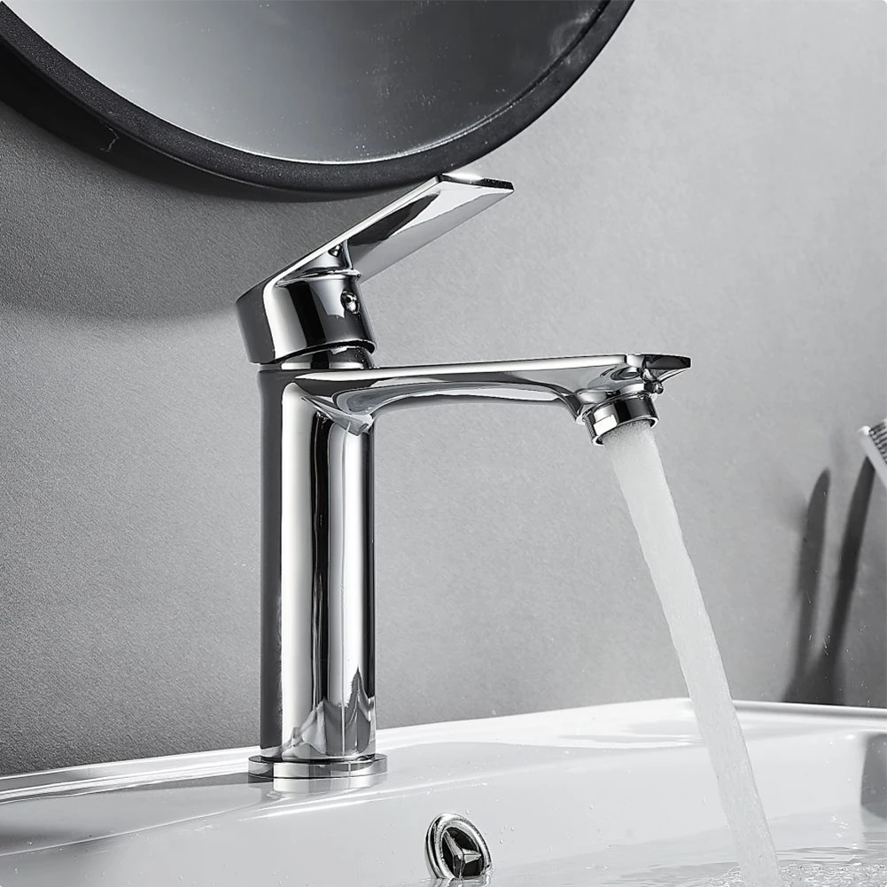 1pc G1/2" Brass Alloy Wash Basin Sink Faucet Cold And Hot Water Single Handle Mixer Tap Bathroom Replacement Accessories
1pc G1/2" Brass Alloy Wash Basin Sink Faucet Cold And Hot Water Single Handle Mixer Tap Bathroom Replacement Accessories