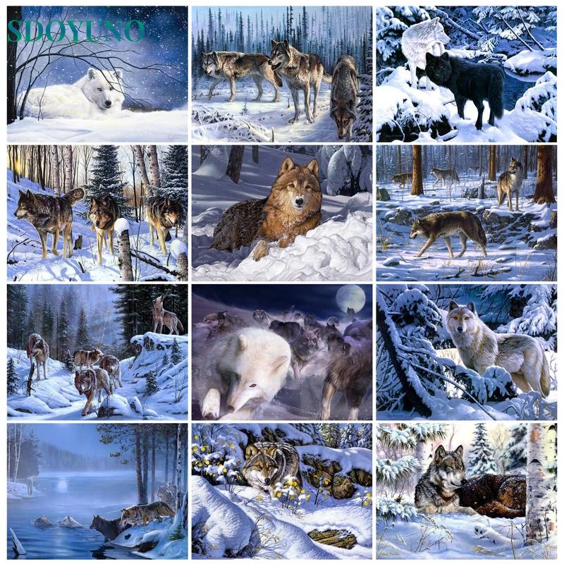 SDOYUNO Painting By Numbers Animal On Canvas For Adults Kits Picture Coloring By Number Wolf For Drawing Handmade Home Decor
SDOYUNO Painting By Numbers Animal On Canvas For Adults Kits Picture Coloring By Number Wolf For Drawing Handmade Home Decor