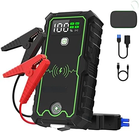 Car Jump Starter 59200 mWh 2000A Peak (Up to 8L Gas, 6.5L Diesel Engine) 12V Auto Car Battery Charger Jump Starter Booster Pack
Car Jump Starter 59200 mWh 2000A Peak (Up to 8L Gas, 6.5L Diesel Engine) 12V Auto Car Battery Charger Jump Starter Booster Pack