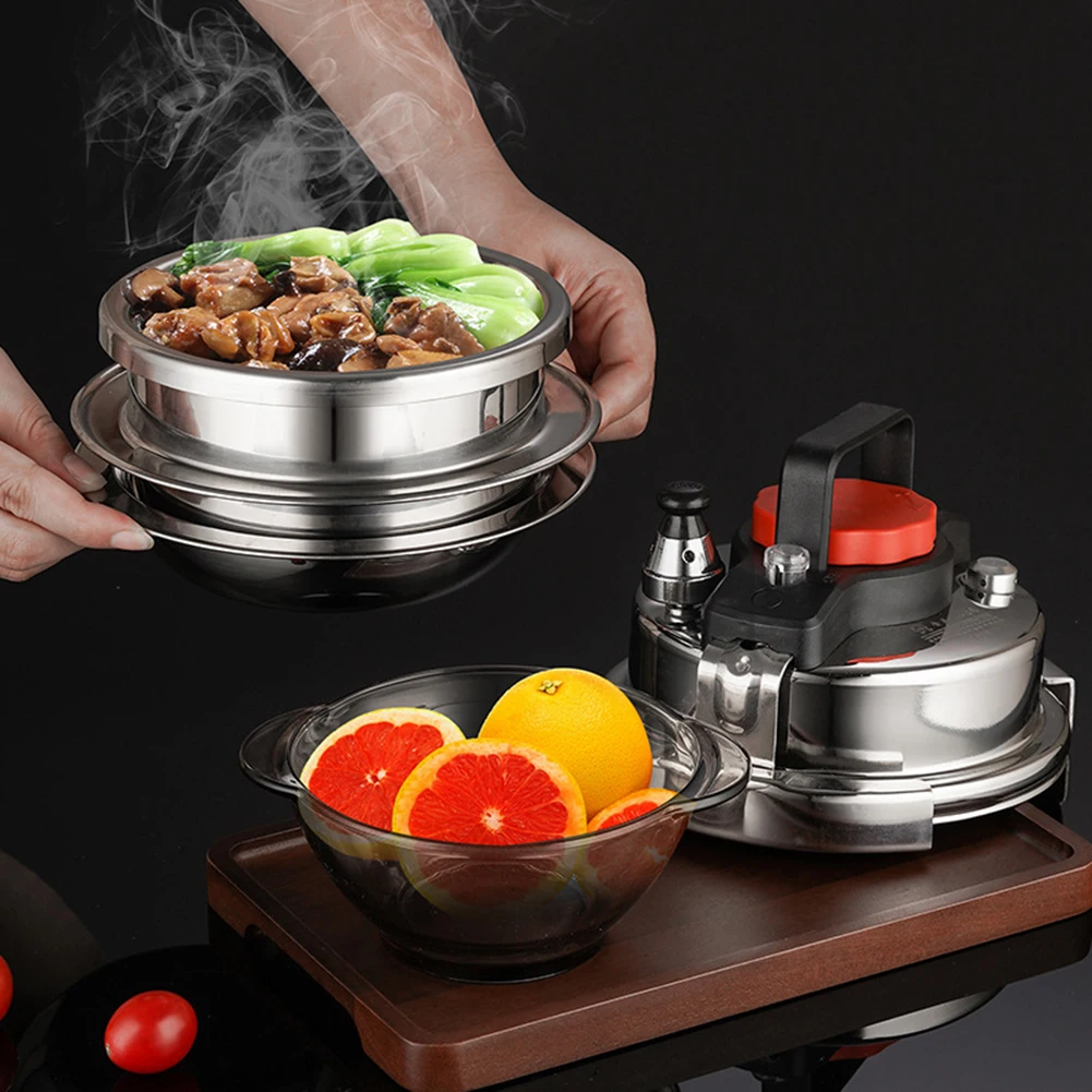 Outdoor Camping Portable Micro Pressure Cooker Household Fragrant Rice Cooker 304 Stainless Steel 5S Quick Cooking Pot
Outdoor Camping Portable Micro Pressure Cooker Household Fragrant Rice Cooker 304 Stainless Steel 5S Quick Cooking Pot