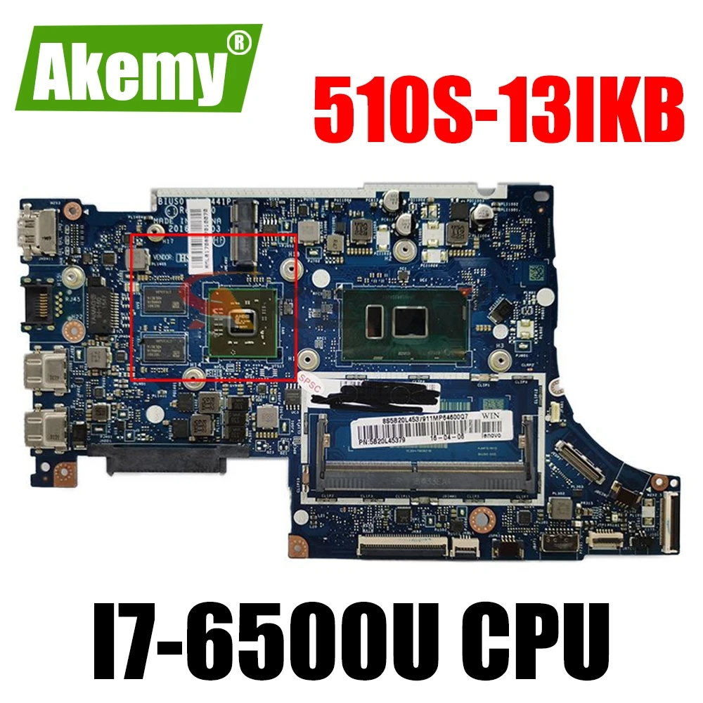 Материнская плата для ноутбука Lenovo 510S-13IKB с фотографическим процессором 
Материнская плата для ноутбука Lenovo 510S-13IKB с фотографическим процессором