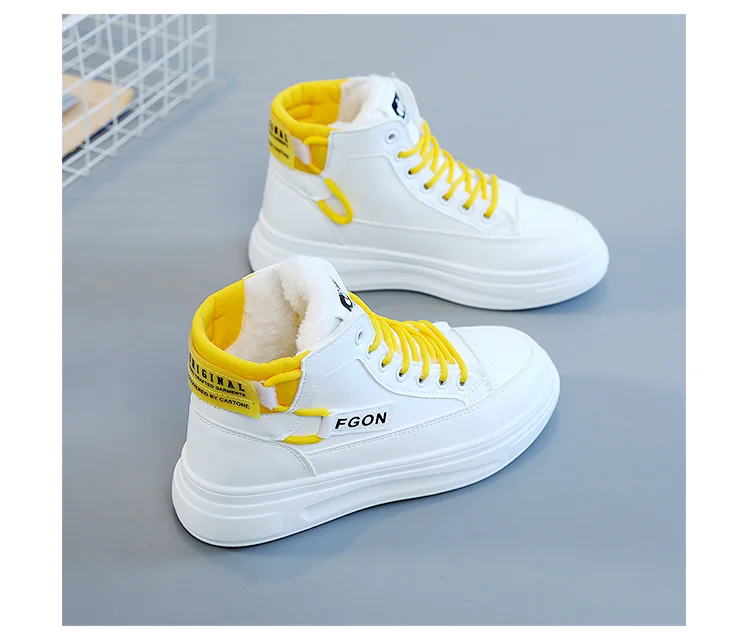 High-top white shoes autumn new shoes students Korean women's shoes lace up leather short boots autumn and winter shoes women
High-top white shoes autumn new shoes students Korean women's shoes lace up leather short boots autumn and winter shoes women