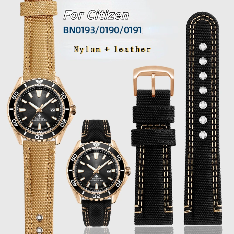 Ремешок из нейлона и кожи для наручных часов Citizen светильник BN0190 BN0191-80LBN-17E BN0193, мужской браслет для часов, 22 мм
Ремешок из нейлона и кожи для наручных часов Citizen светильник BN0190 BN0191-80LBN-17E BN0193, мужской браслет для часов, 22 мм