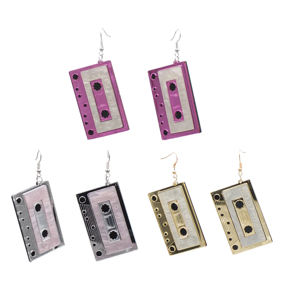 Earrings Tape Cassette Dangle Retro Drop 1980S Women Acrylicexaggerated Style Ear Pendant Club Night Partyvintage Dangler
Earrings Tape Cassette Dangle Retro Drop 1980S Women Acrylicexaggerated Style Ear Pendant Club Night Partyvintage Dangler