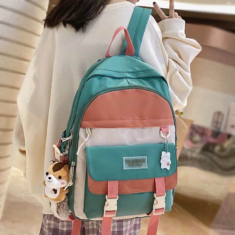 Fashion Women Cute Waterproof Harajuku Backpack Kawaii Girl Nylon School Bag Trendy Female College Laptop Backpack Lady Book Bag
Fashion Women Cute Waterproof Harajuku Backpack Kawaii Girl Nylon School Bag Trendy Female College Laptop Backpack Lady Book Bag