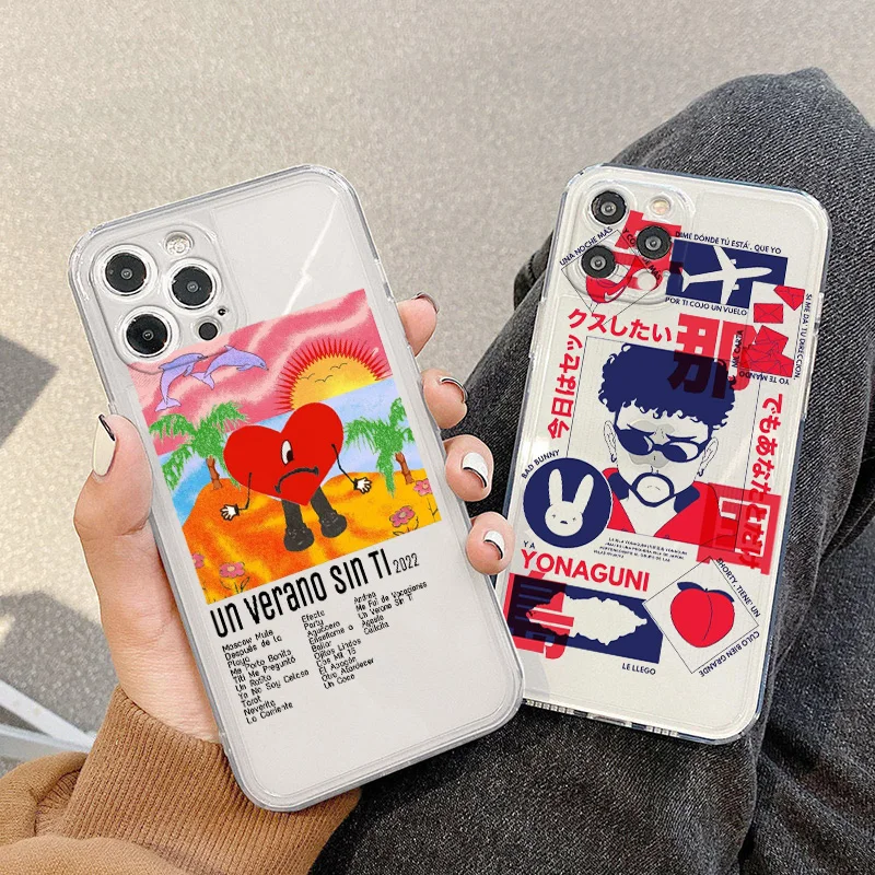 Bad Bunny Un Verano Sin Ti Phone Case For Apple iPhone 14 13 12 11 mini XS XR X Pro Max 8 7 6S 6 Plus Transparent Cover
Bad Bunny Un Verano Sin Ti Phone Case For Apple iPhone 14 13 12 11 mini XS XR X Pro Max 8 7 6S 6 Plus Transparent Cover