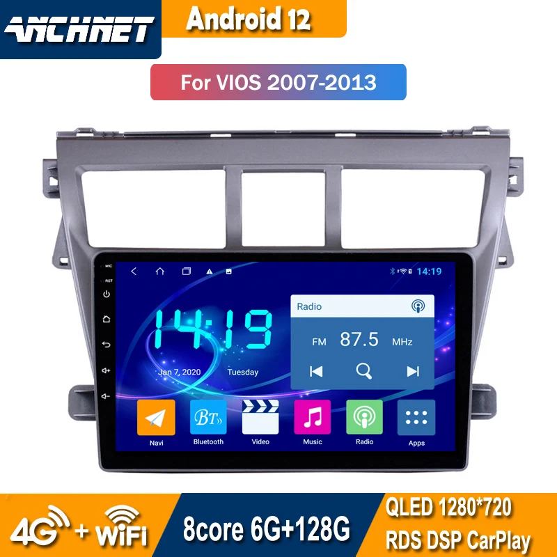 Автомобильный DVD мультимедийный плеер Android 12 GPS для Toyota Vios YARIS 2008-2013 аудио Радио Стерео навигация
Автомобильный DVD мультимедийный плеер Android 12 GPS для Toyota Vios YARIS 2008-2013 аудио Радио Стерео навигация
