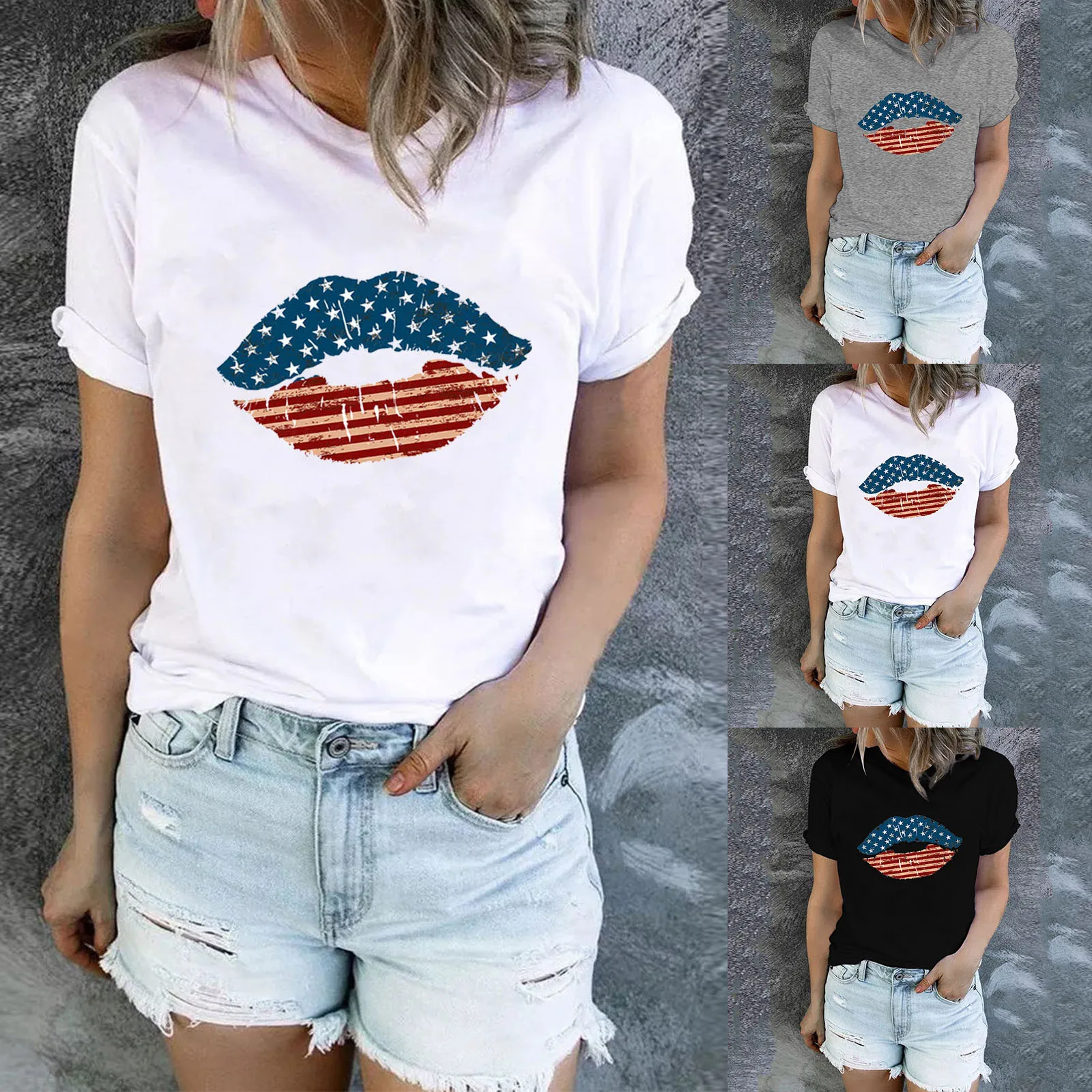 Women Fashion T Shirt Summer Flower Printing O-Neck Short T-Shirt Loose Blouse Graphic Top Female Tee Shirts Harajuku Streetwear
Women Fashion T Shirt Summer Flower Printing O-Neck Short T-Shirt Loose Blouse Graphic Top Female Tee Shirts Harajuku Streetwear