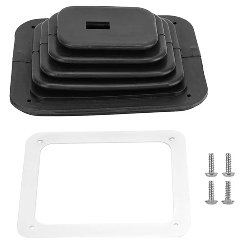 Car Shift Dust Cover Rubber Shifter Boot With Chrome Plate 5 5/8 X 6 3/4 Manual Automatic For Hurst B&M GM350
Car Shift Dust Cover Rubber Shifter Boot With Chrome Plate 5 5/8 X 6 3/4 Manual Automatic For Hurst B&M GM350