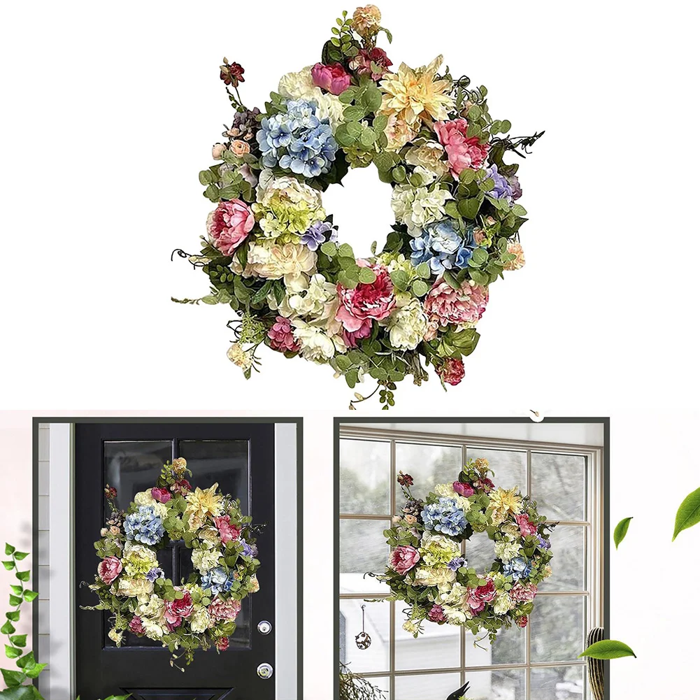Spring Rainbow Hydrangea Artificial Wreath Flowers Garland Front Door Home Decor Wreath Decorative Fake Flower Home Door Decors
Spring Rainbow Hydrangea Artificial Wreath Flowers Garland Front Door Home Decor Wreath Decorative Fake Flower Home Door Decors