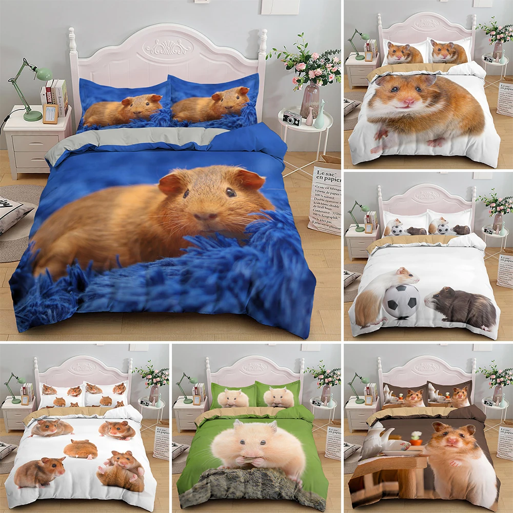 Popular Cute Animals Bedding Set 3d Hamsters Themed Quilt/Comforter Cover Set With Zipper 2/3pcs Full Size Boys Girls Bedclothes
Popular Cute Animals Bedding Set 3d Hamsters Themed Quilt/Comforter Cover Set With Zipper 2/3pcs Full Size Boys Girls Bedclothes