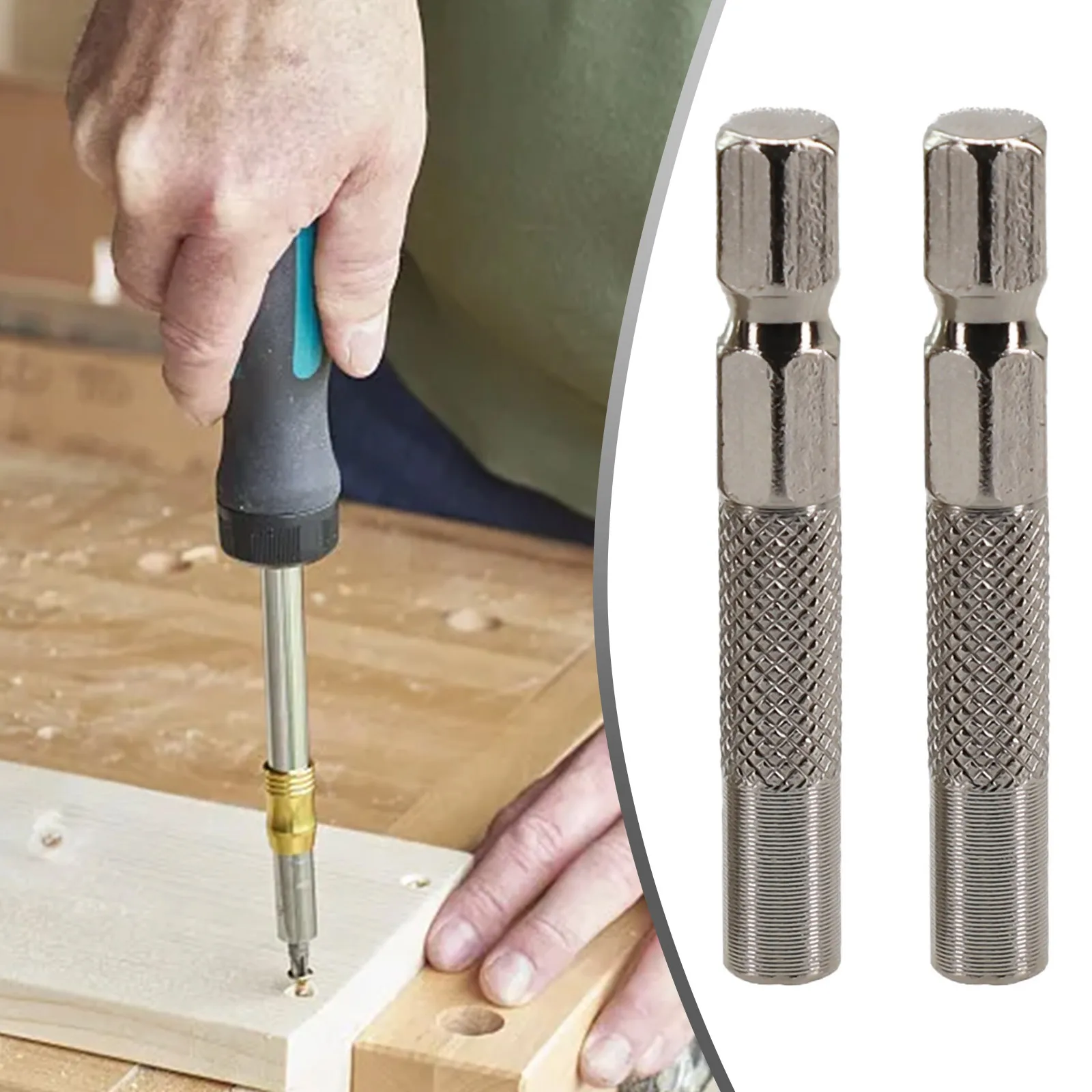 2pcs Screwdriver Adapter Matches With Hexagon 1/4\" 6.35mm Handle 45mm Electric Screwdriver Socket Holder Tools Accessories
2pcs Screwdriver Adapter Matches With Hexagon 1/4\" 6.35mm Handle 45mm Electric Screwdriver Socket Holder Tools Accessories