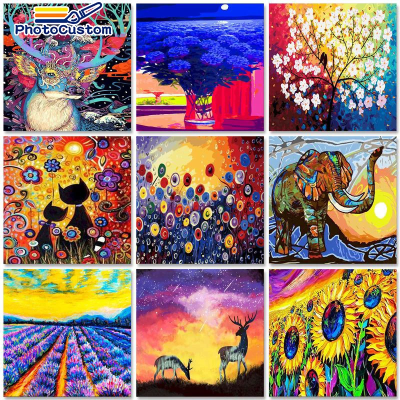 PhotoCustom 60x75cm Painting by numbers Handpainted Number painting Colourful Scenery Pictures by numbers Wall art Home decor
PhotoCustom 60x75cm Painting by numbers Handpainted Number painting Colourful Scenery Pictures by numbers Wall art Home decor