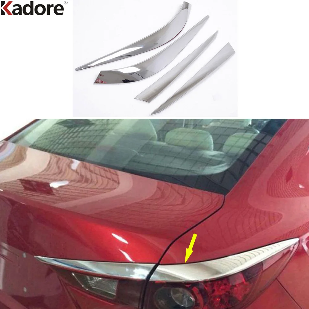 For Mazda3 AXELA 2014 2015 2016 ABS Chrome Car Rear Light Lamp Eyebrow Cover Trim Taillight Eyelid Molding Strip Accessoires
For Mazda3 AXELA 2014 2015 2016 ABS Chrome Car Rear Light Lamp Eyebrow Cover Trim Taillight Eyelid Molding Strip Accessoires
