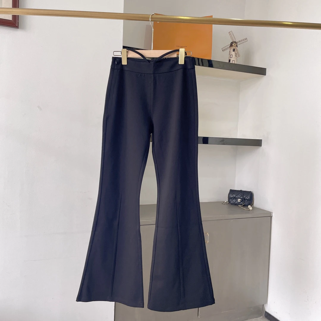 Женские брюки-клеш с высокой талией, повседневные универсальные прямые брюки-стрейч с широкими штанинами и высокой талией, лето 2022
Женские брюки-клеш с высокой талией, повседневные универсальные прямые брюки-стрейч с широкими штанинами и высокой талией, лето 2022