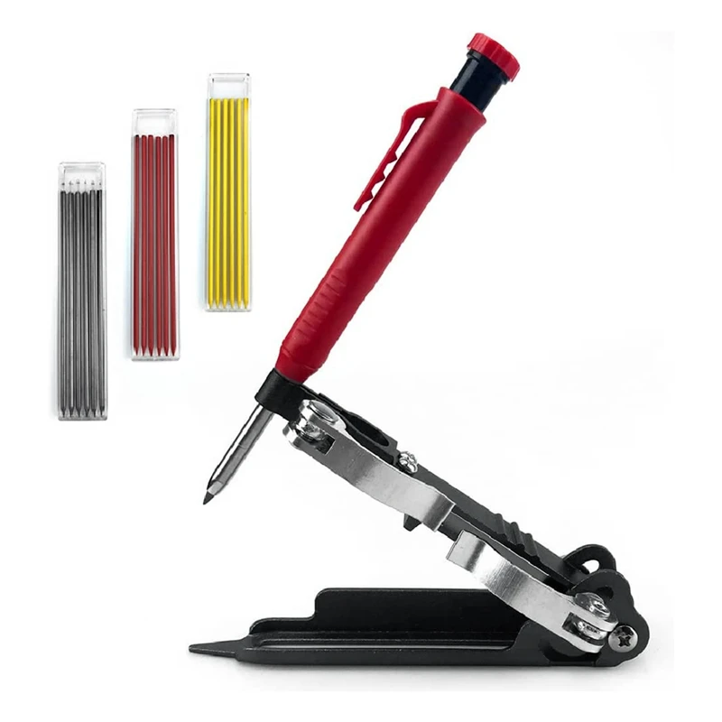 Multifunctional DIY Woodworking Marking Tool - Aluminum Alloy Structural Pencil - Marking Tool With 18 Refills
Multifunctional DIY Woodworking Marking Tool - Aluminum Alloy Structural Pencil - Marking Tool With 18 Refills